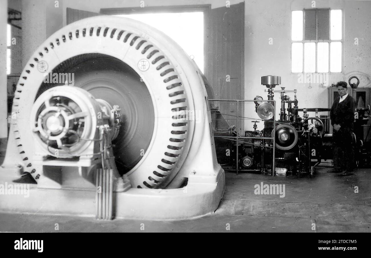 12/31/1929. Panticosa plant. Machinery. Credit: Album / Archivo ABC Stock Photo