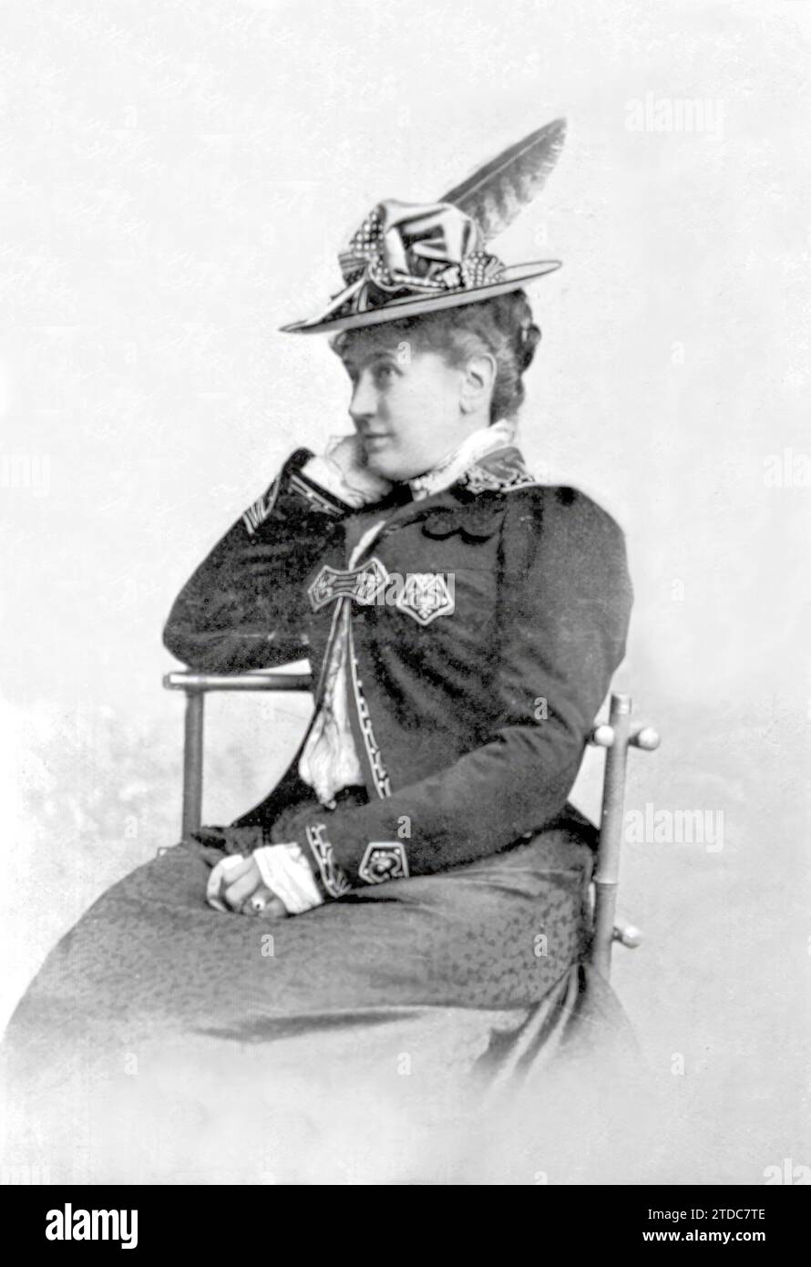 09/30/1907. Katharina Schratt mistress of the Austrian Emperor Franz