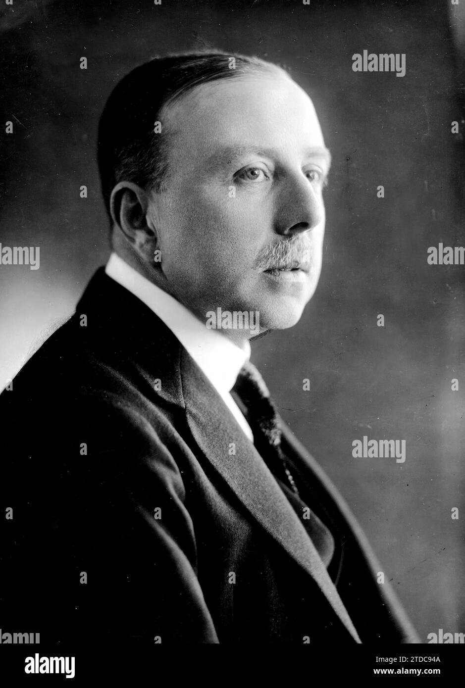 11/08/1921. Don Luis Aldunate Echeverría, Minister of Foreign Affairs of Chile, recently appointed representative of his country in Spain. Credit: Album / Archivo ABC Stock Photo