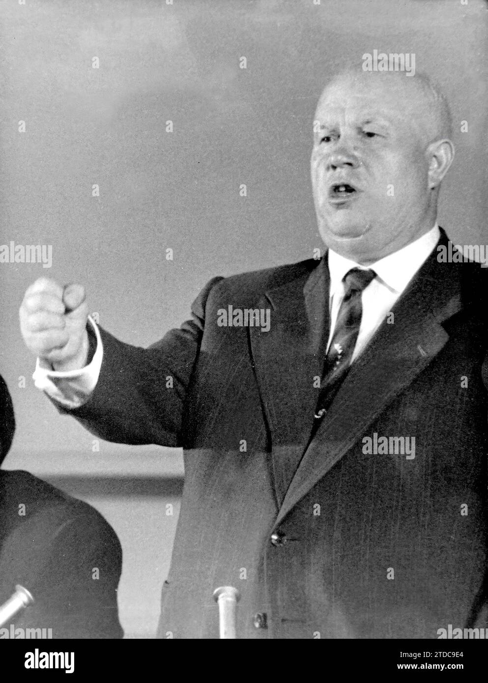 12/31/1959. Russian politician Nikita Khrushchev. Credit: Album / Archivo ABC / Torremocha Stock Photo
