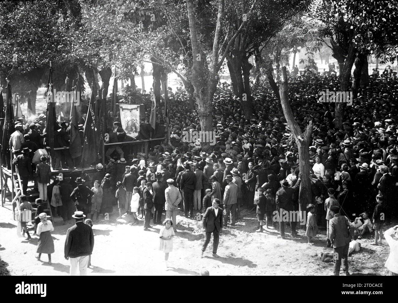 08/31/1922. Vigo. For the redemption of the Forums. Antiforal Rally organized by the Agrarian Federation of Washers. Photo: Jaime Pacheco. Credit: Album / Archivo ABC / Jaime Pacheco Stock Photo