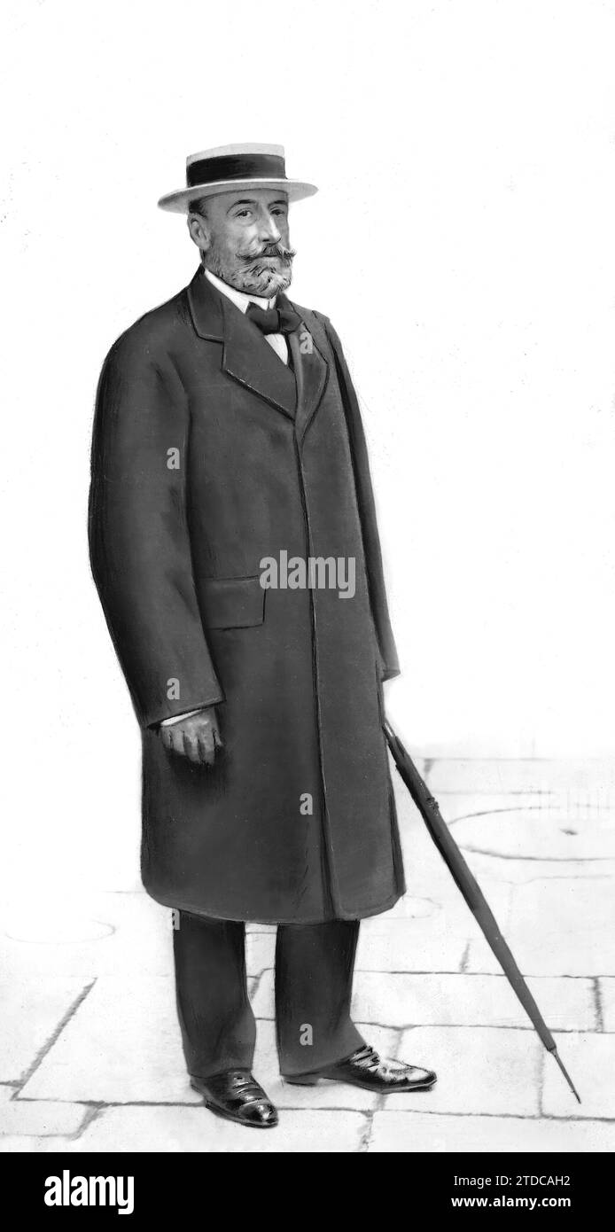05/31/1914. Parliamentary Figures. Don Pedro Rodríguez de la Borbolla, deputy. Credit: Album / Archivo ABC / Ramón Alba Stock Photo