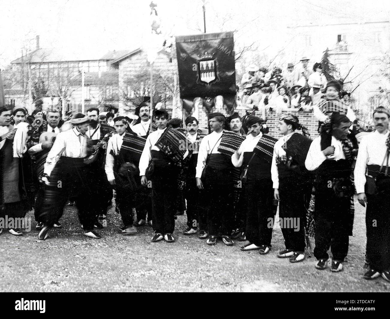 03/01/1908. Madrid. The second day of Carnival. Student and Comparsas Contest. Comparsas 'the new Riojana', first prize. Credit: Album / Archivo ABC Stock Photo