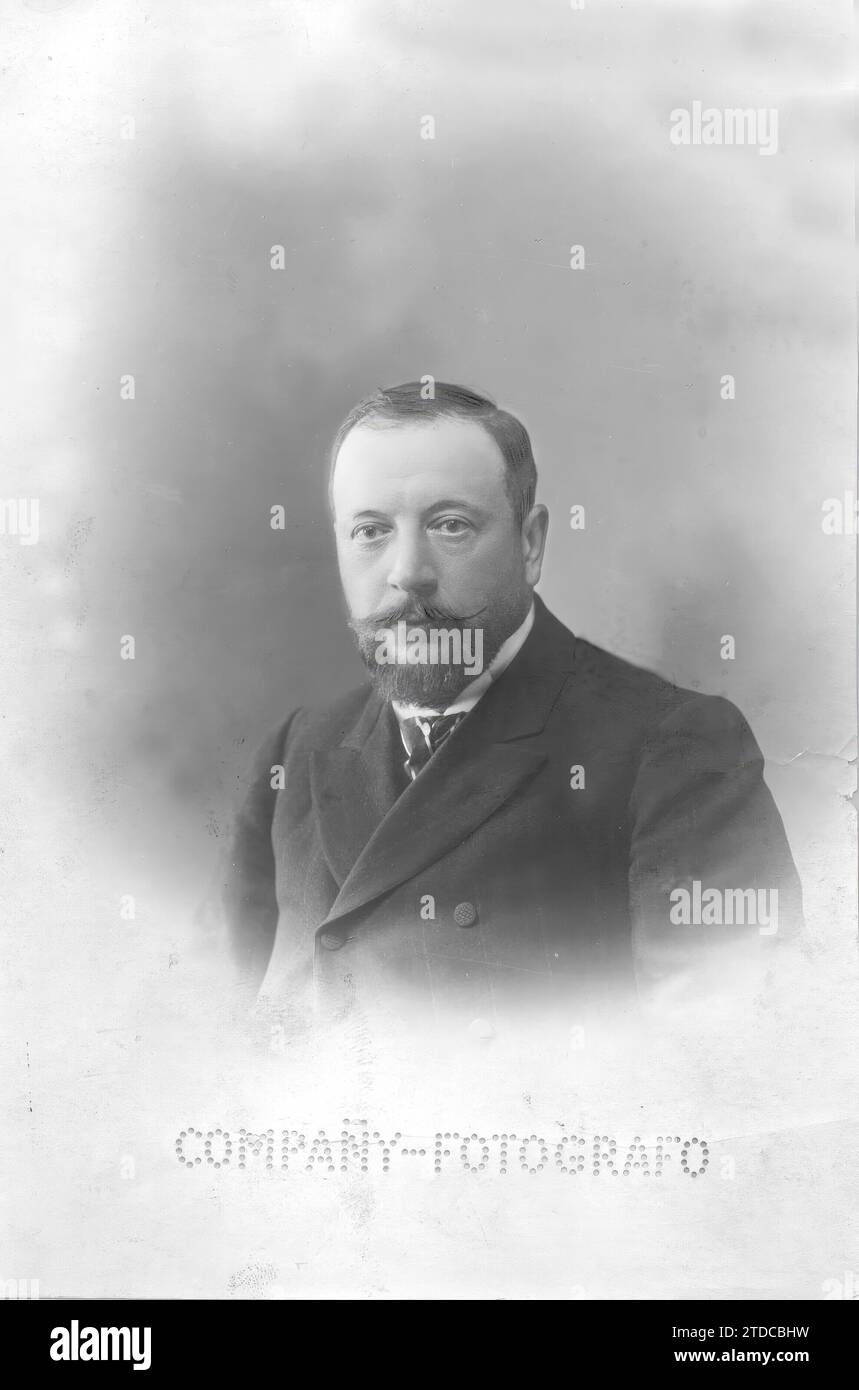 President of the Seville Athenaeum 1889 - 1890. Credit: Album / Archivo ABC / Manuel Compañy Stock Photo