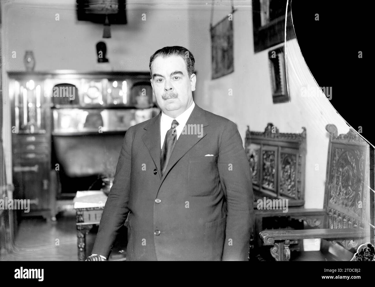 Manuel Blasco garzón in 1933. Credit Album / Archivo ABC Stock Photo