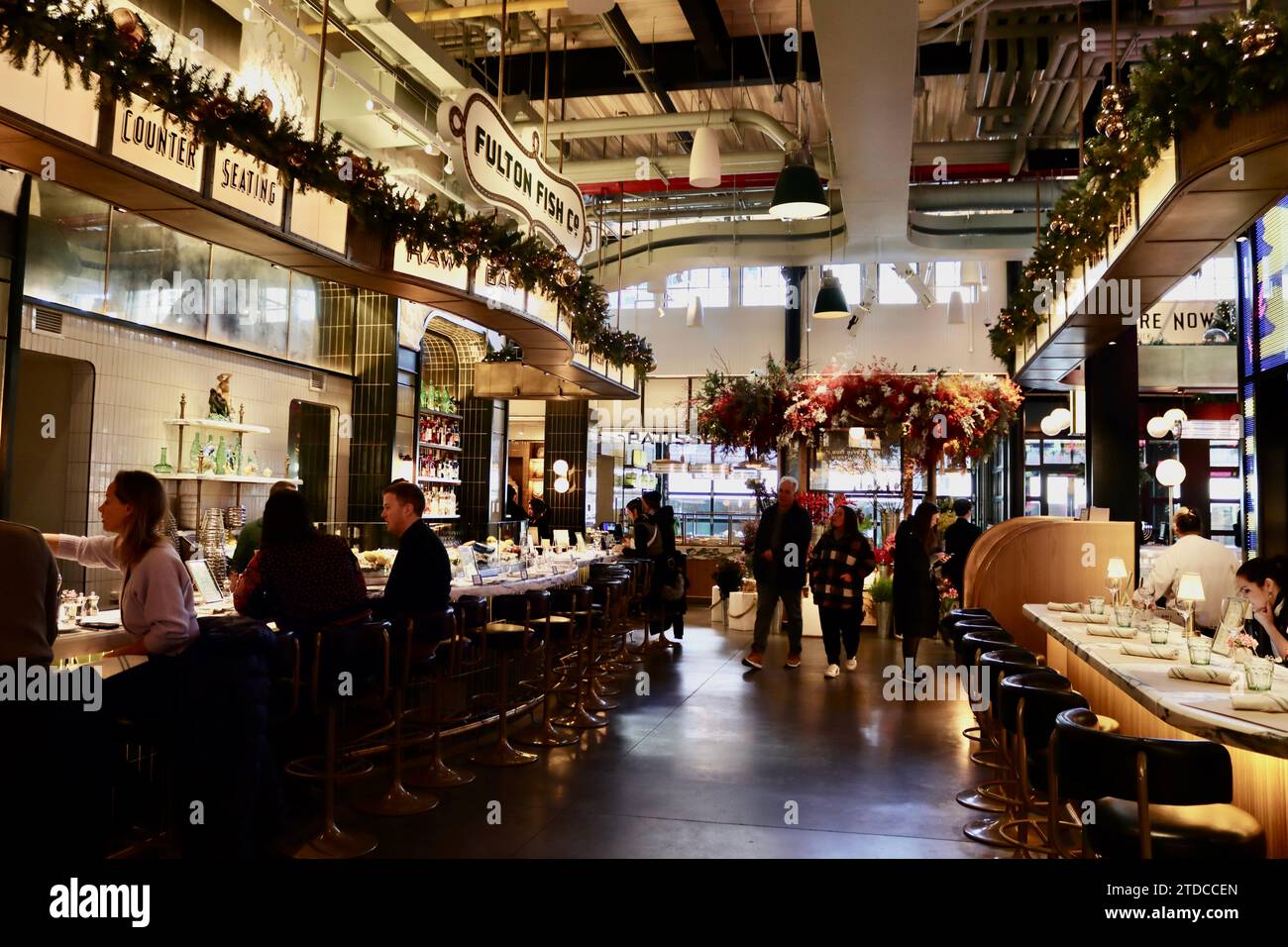 Restaurant inside the historic Tin Building at South Street Seaport in
