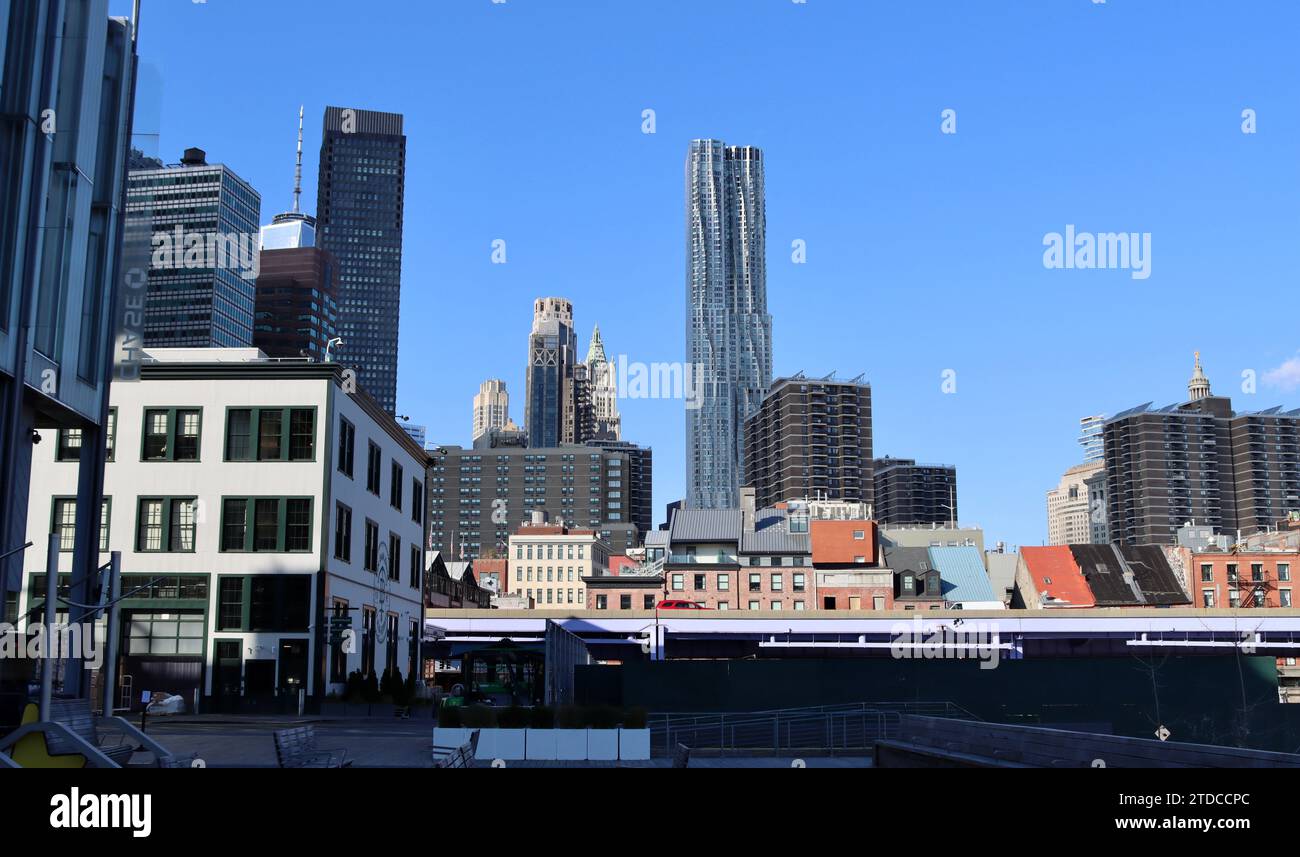 The Tin building, and Southbridge towers and Frank Gehry's 8 Spruce