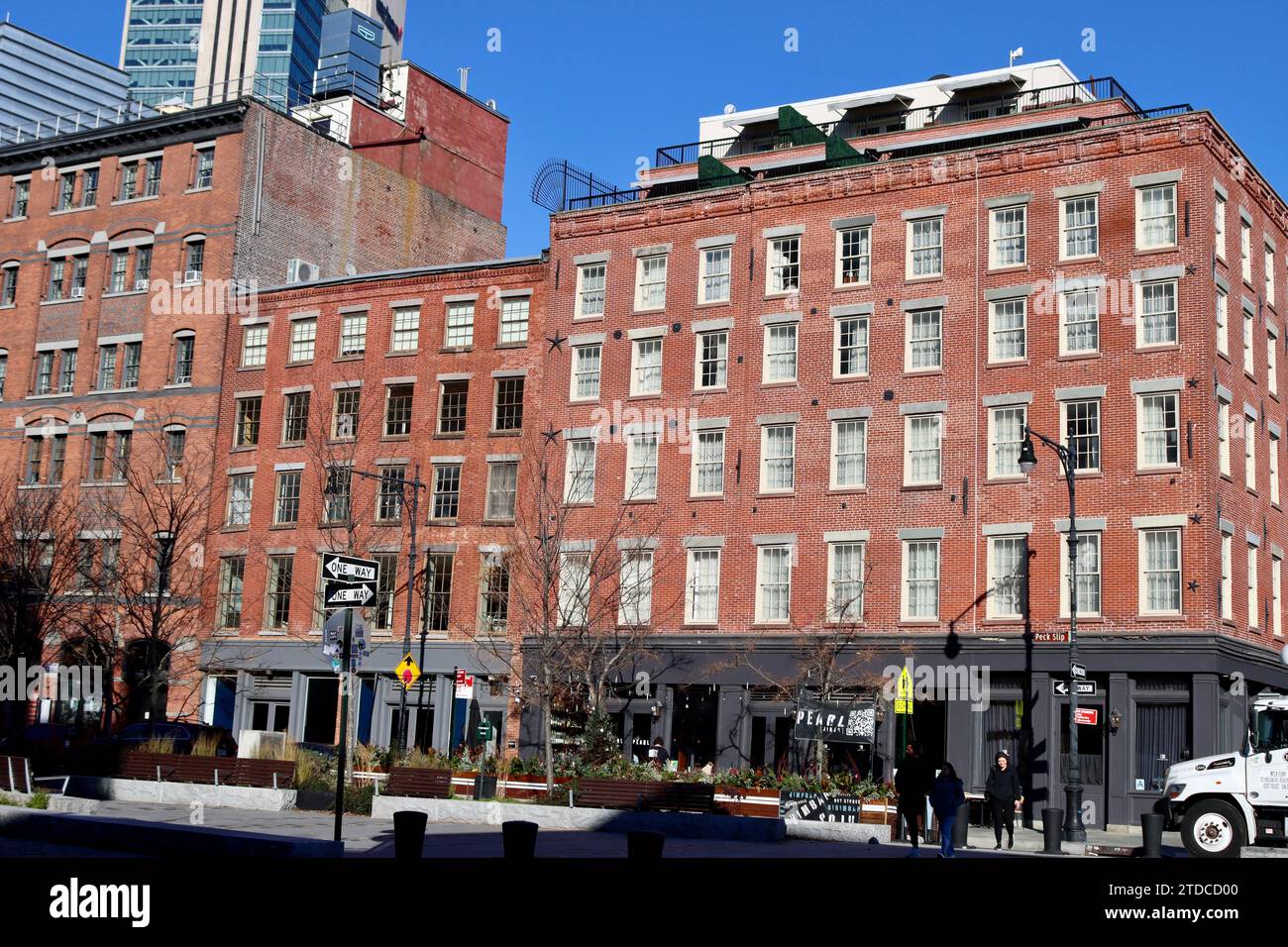 Seaport Hotel on Peck Slip at South Street Seaport in lower Manhattan