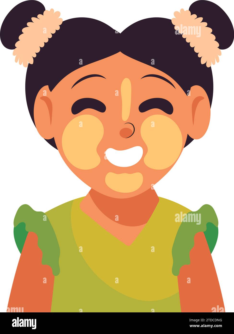 Thanaka Stock Vector Images - Alamy