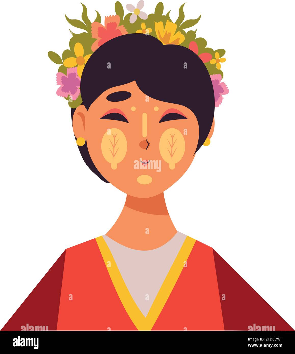 Burmese cosmetic Stock Vector Images - Alamy