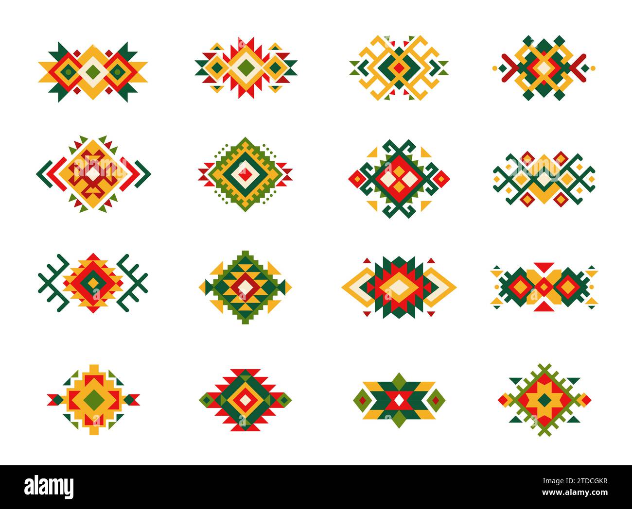 Native american tribal patterns Stock Vector Images - Alamy