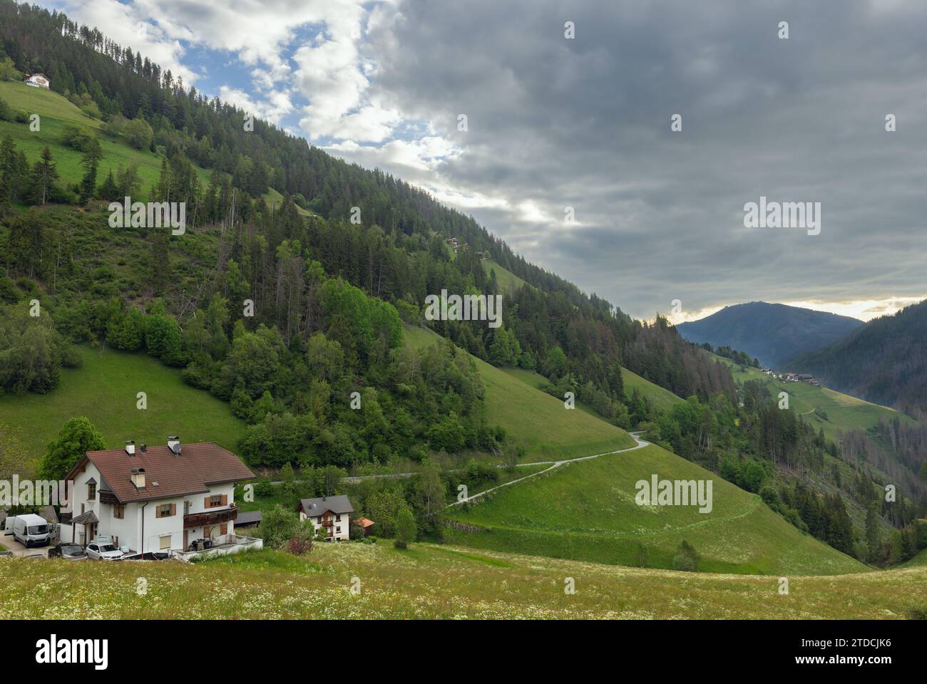 beautiful landscape in the Dolomites Italy Stock Photo