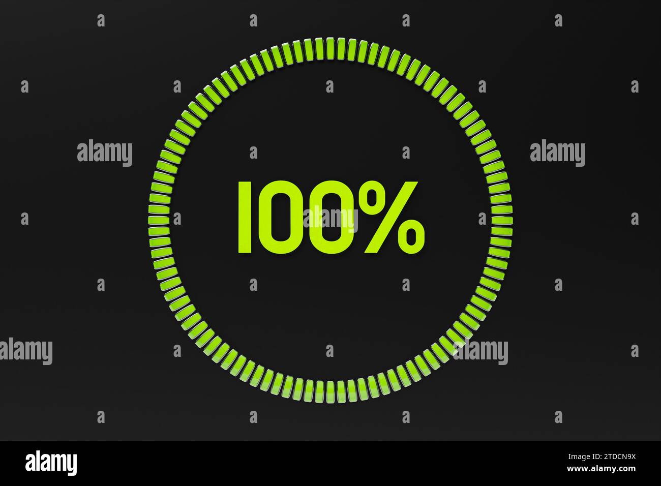 Energy meter, battery indicator and charging progress with percentage