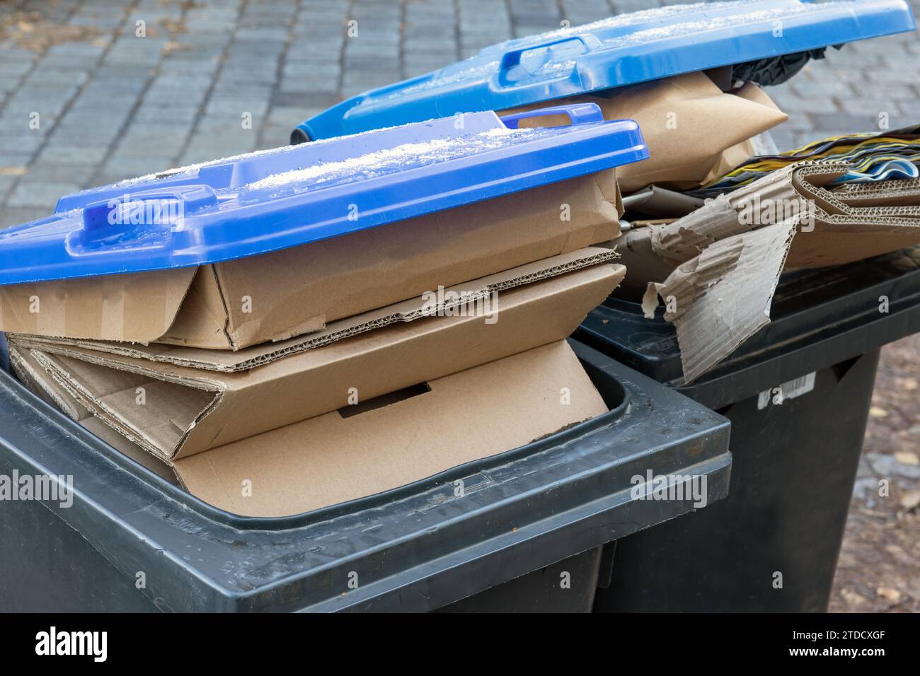 Cardboard recycling bins hires stock photography and images Alamy