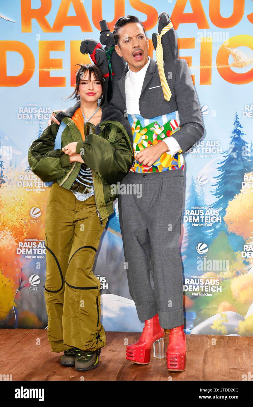 Nina Chuba und Gonzalez bei der Premiere des Animationsfilms Raus