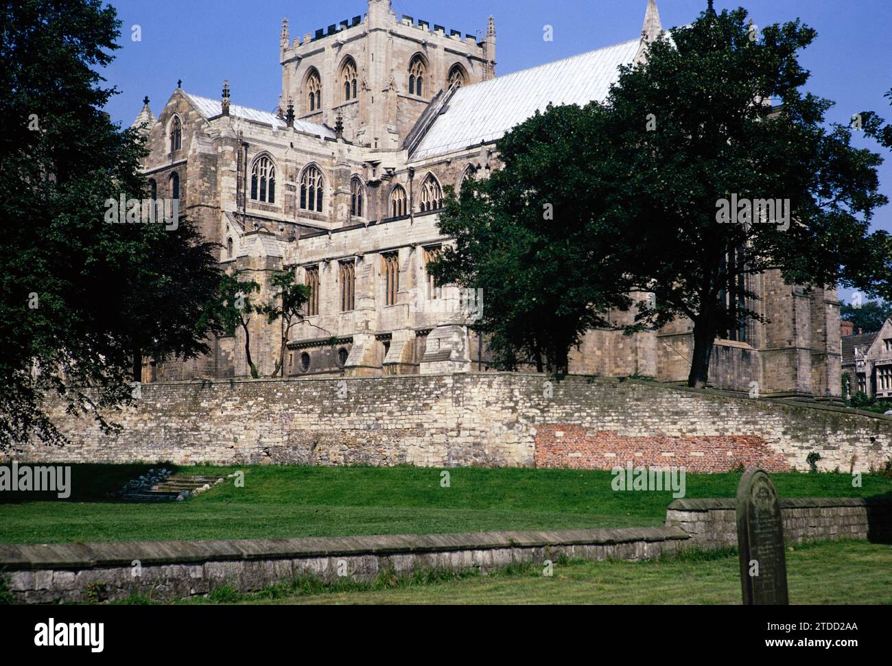 Ripon cathedral church, Ripon,  north Yorkshire, England, UK 12 August 1972 Stock Photo