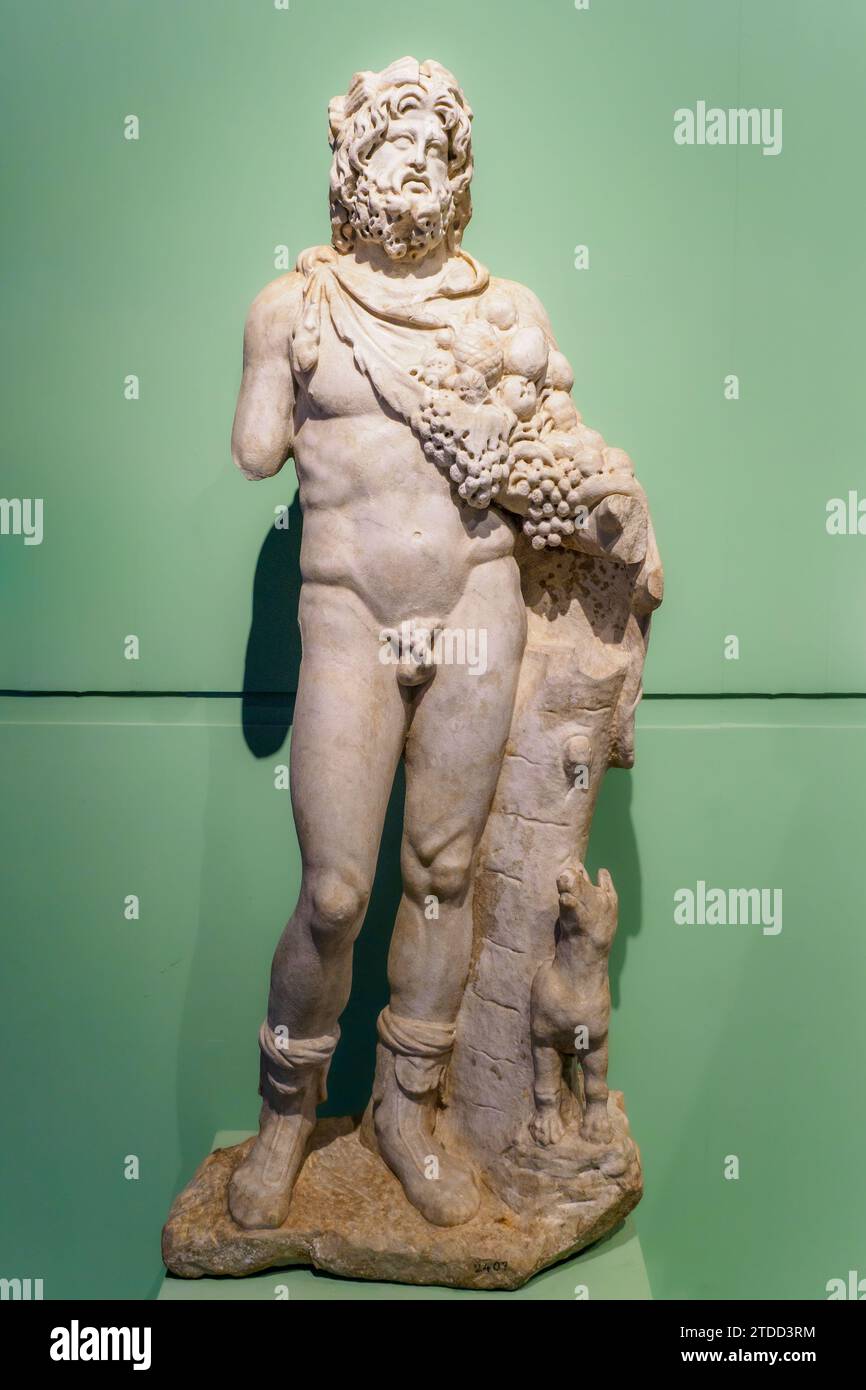 Statue of Silvanus 3rd century AD. finegrain marble Silvanus was