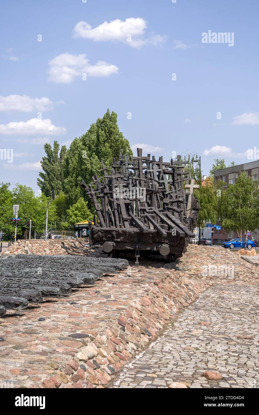 Monument to the Fallen and Murdered in the East - Warsaw, Poland. Stock Photo