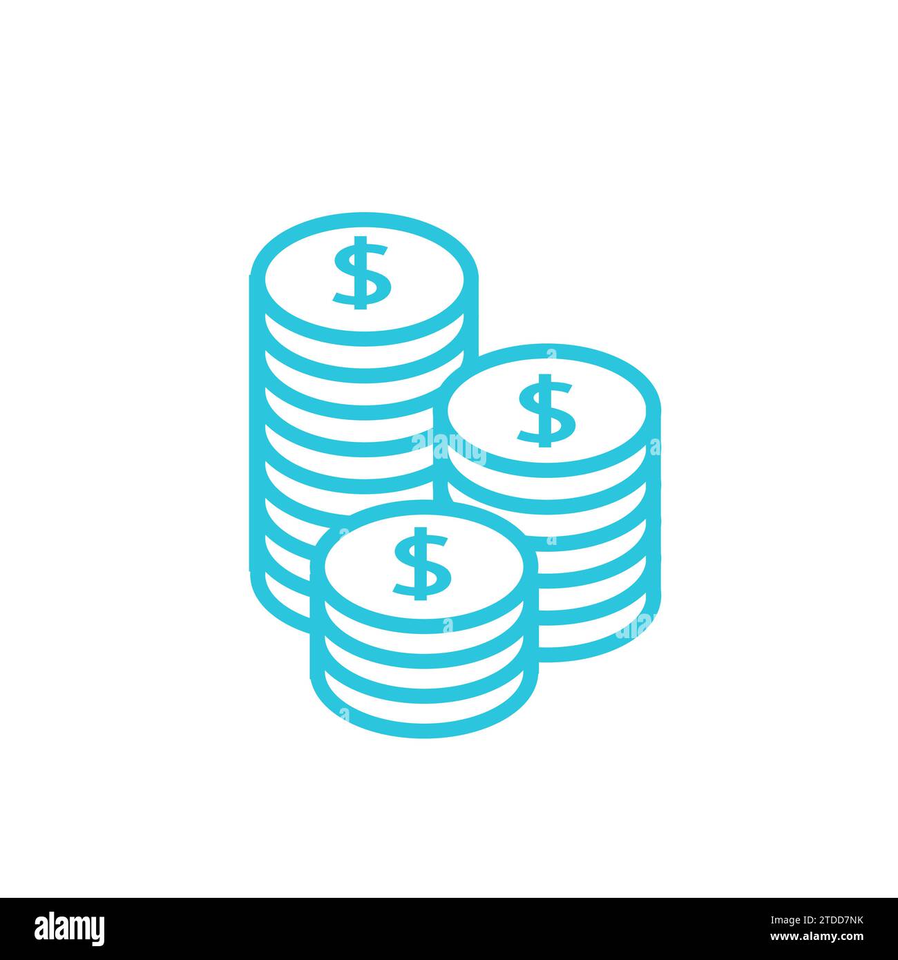 Save money icon. From blue icon set. Stock Vector