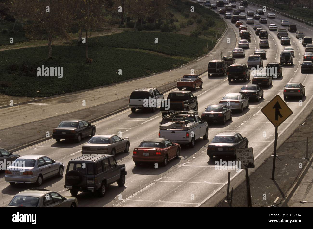 Traffic in Los Angeles Stock Photo Alamy
