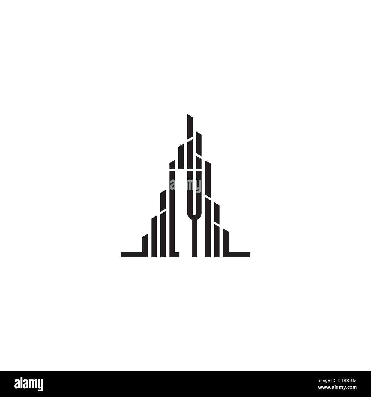 LY skyscraper initial logo concept in high quality professional design ...