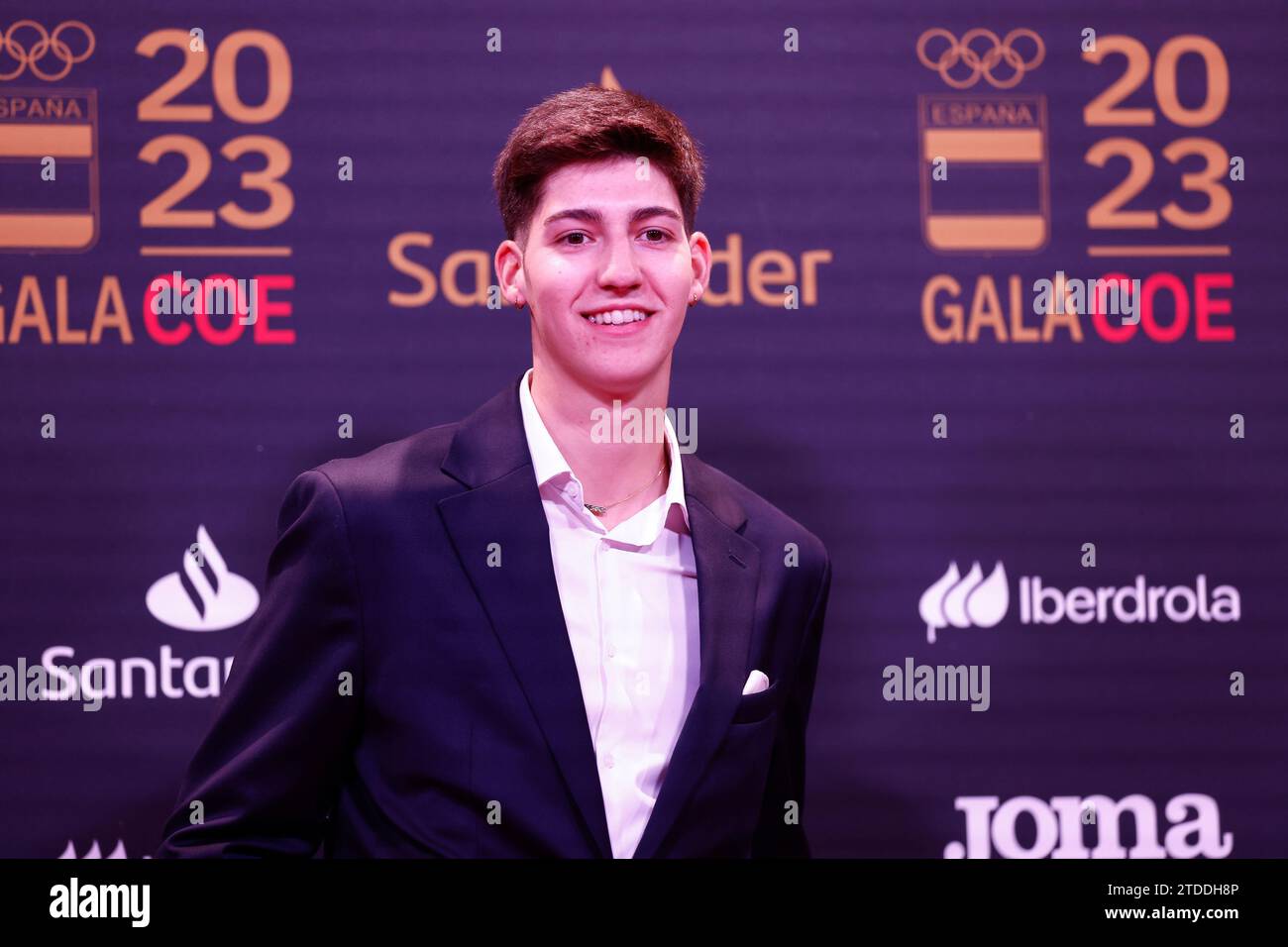 Adrian Vicente poses for photo during the XVIII Gala of the Spanish