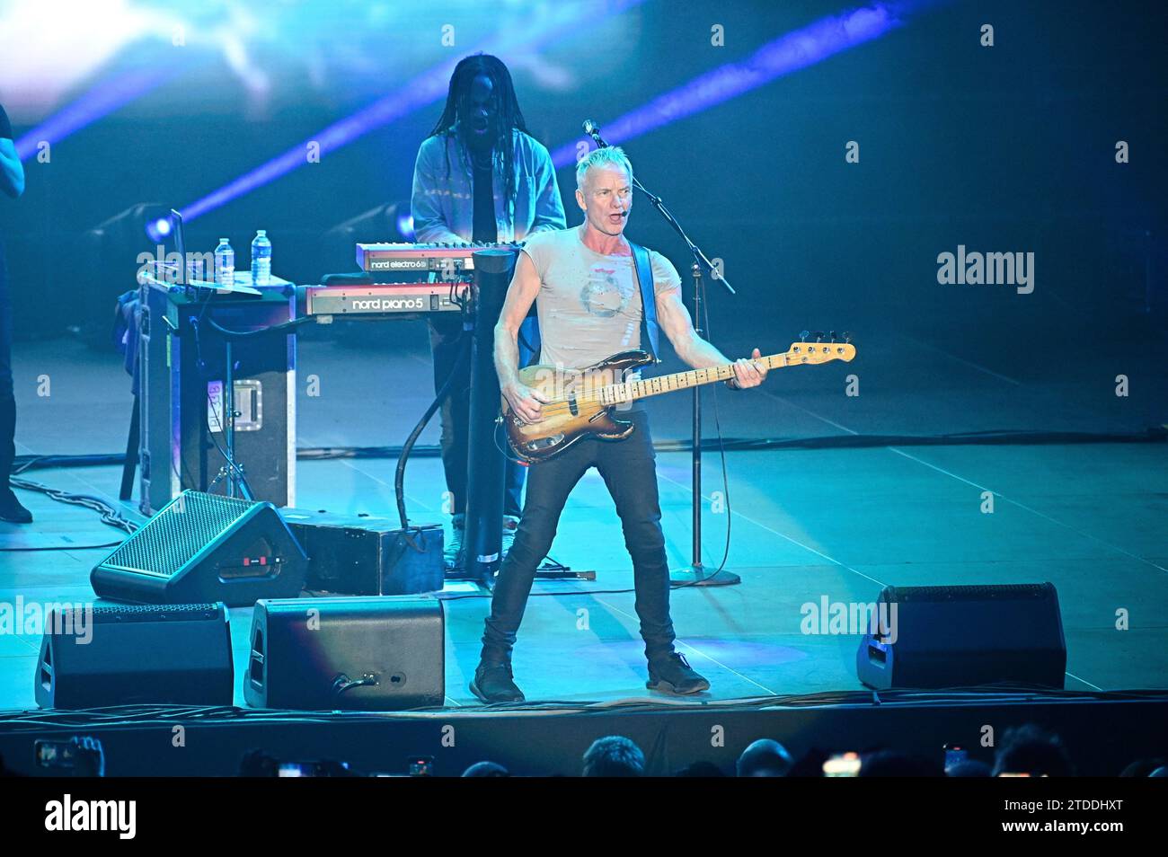 Gordon Matthew Thomas Sumner, known artistically as Sting, on stage at ...