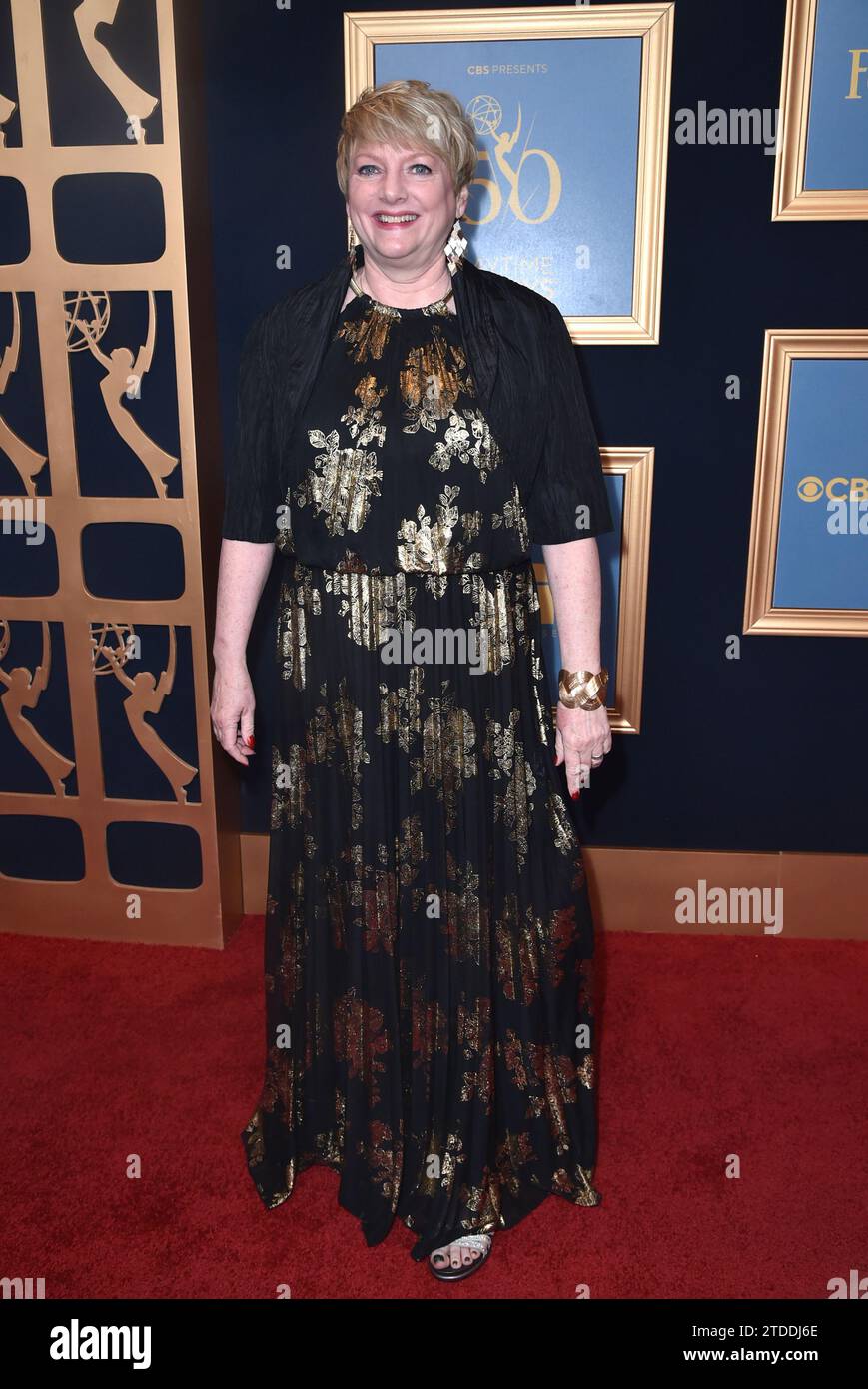 Alison Arngrim arrives at the 50th Daytime Emmy Awards on Friday, Dec