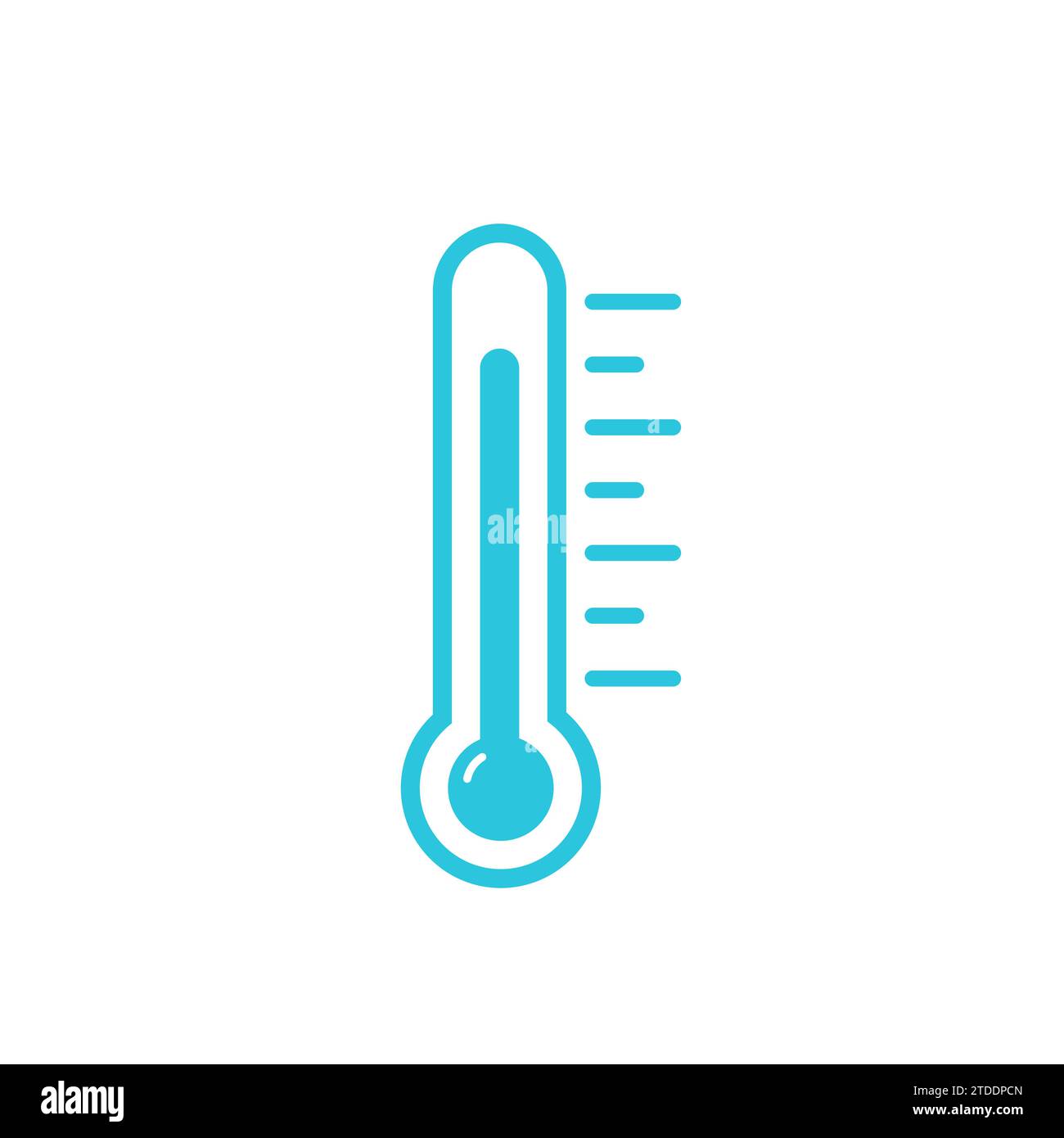 Outdoor thermometer icon. From blue icon set. Stock Vector