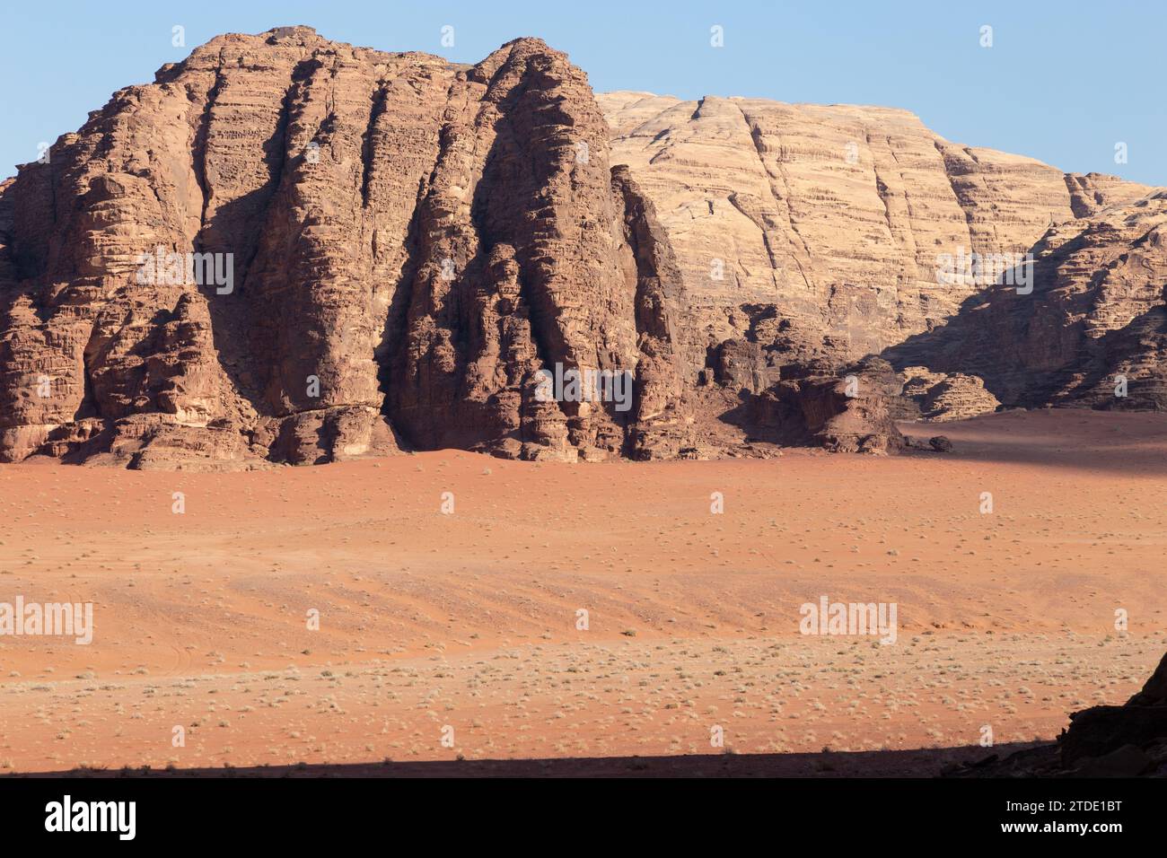 Red landscape of Wadi Rum desert, Jordan Stock Photo
