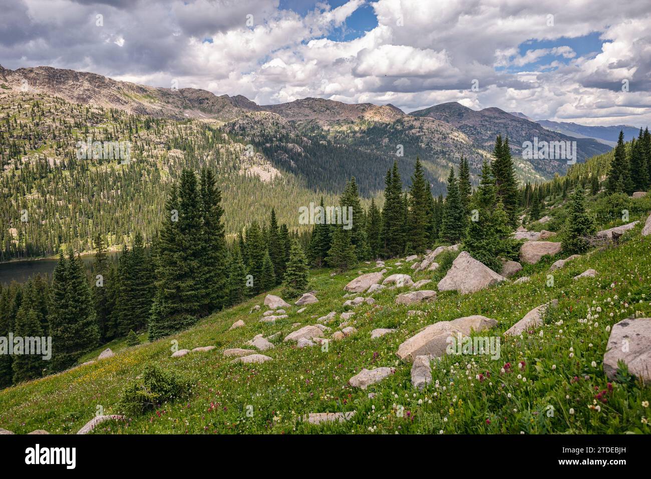 Classic landscape in the Holy Cross Wilderness, Colorado Stock Photo