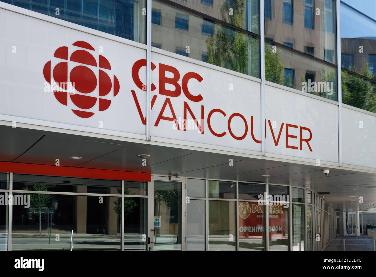 Vancouver, Canada July 1,2023 View of CBC Vancouver Television