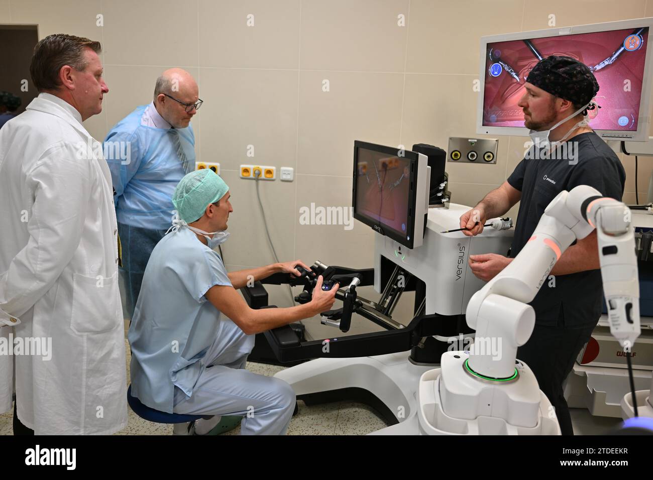 Brno, Czech Republic. 18th Dec, 2023. Launch of operation of robotic