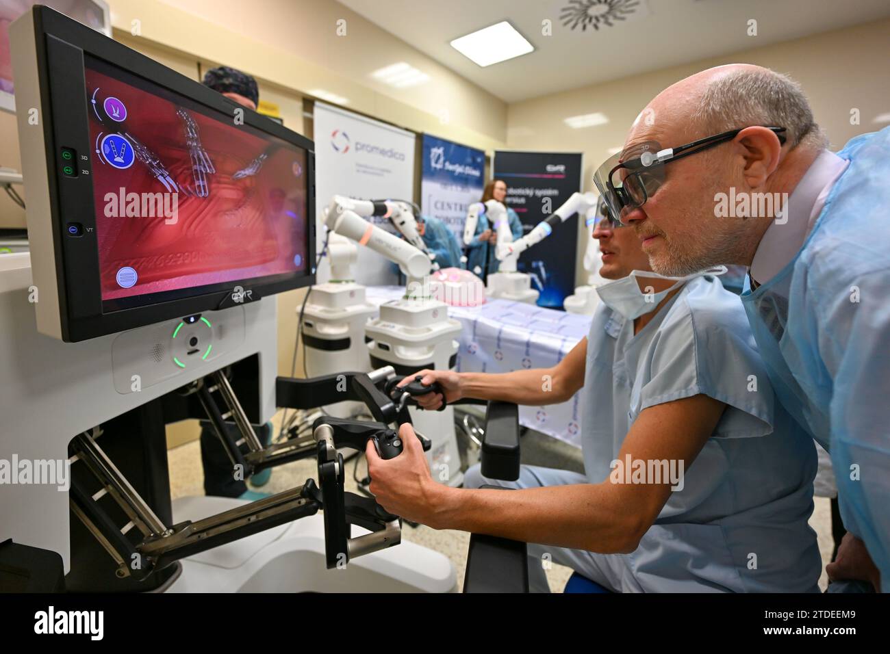 Brno, Czech Republic. 18th Dec, 2023. Launch of operation of robotic