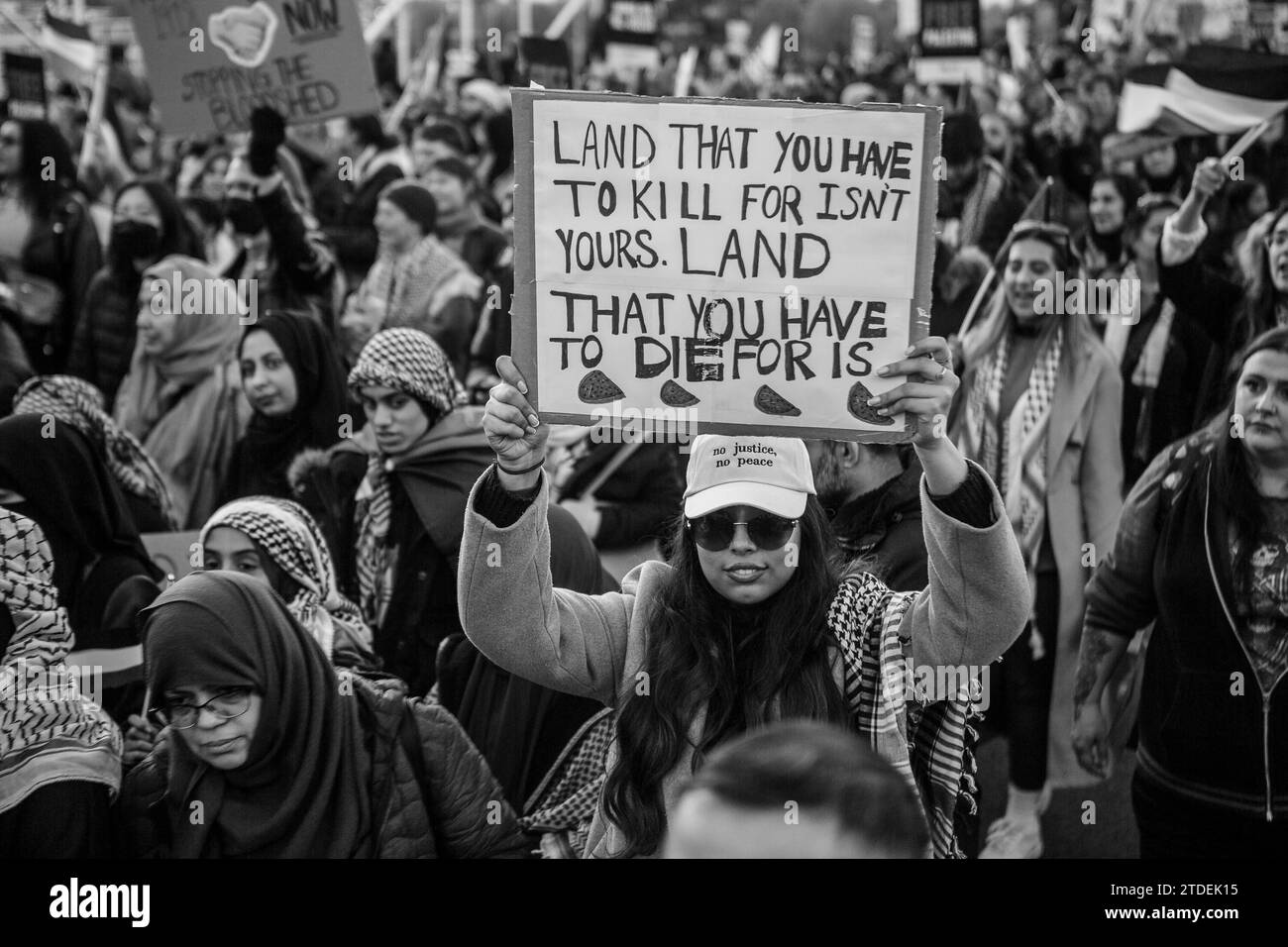 Pro-Palestine demonstration in London / UK Stock Photo - Alamy