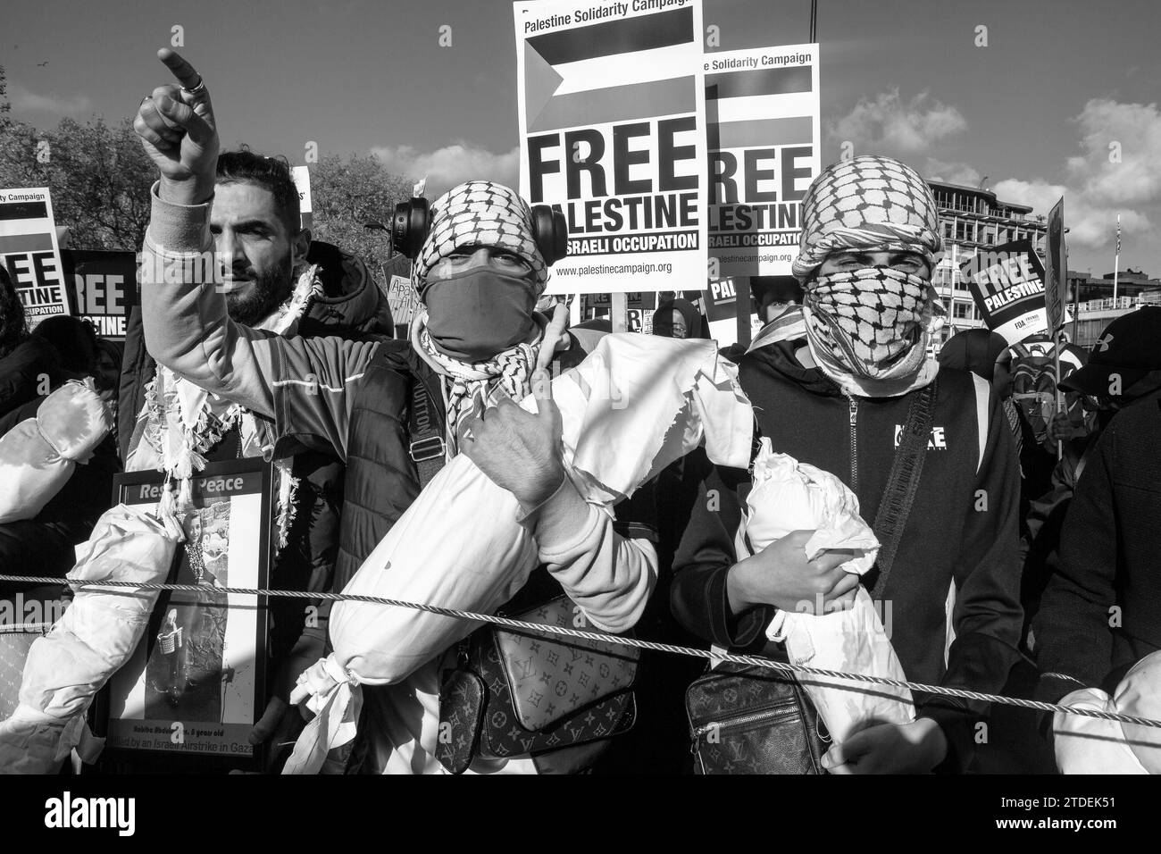 Pro-Palestine demonstration in London / UK Stock Photo - Alamy