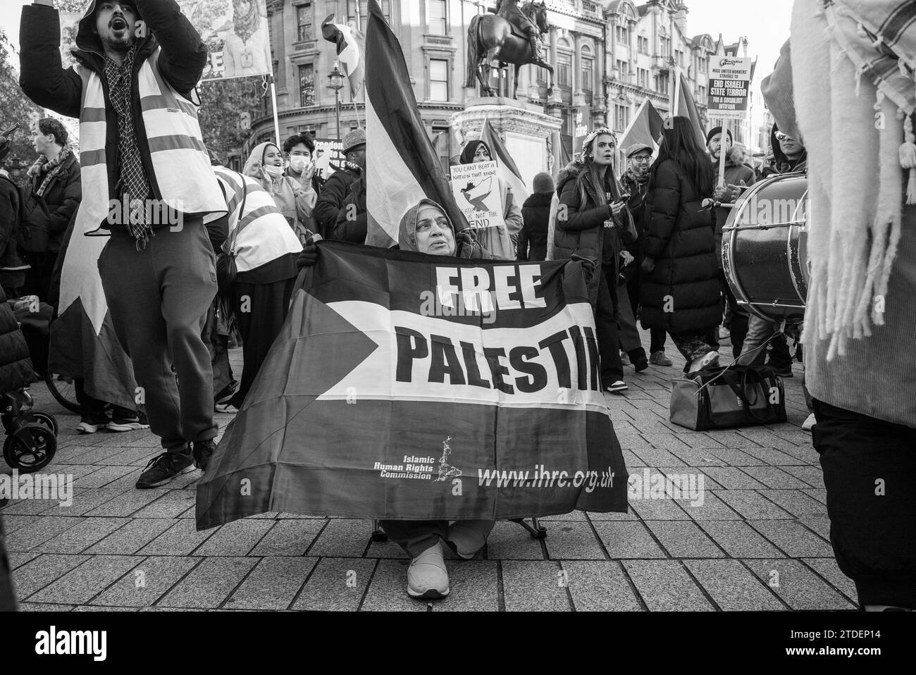 Pro-Palestine demonstration in London / UK Stock Photo - Alamy