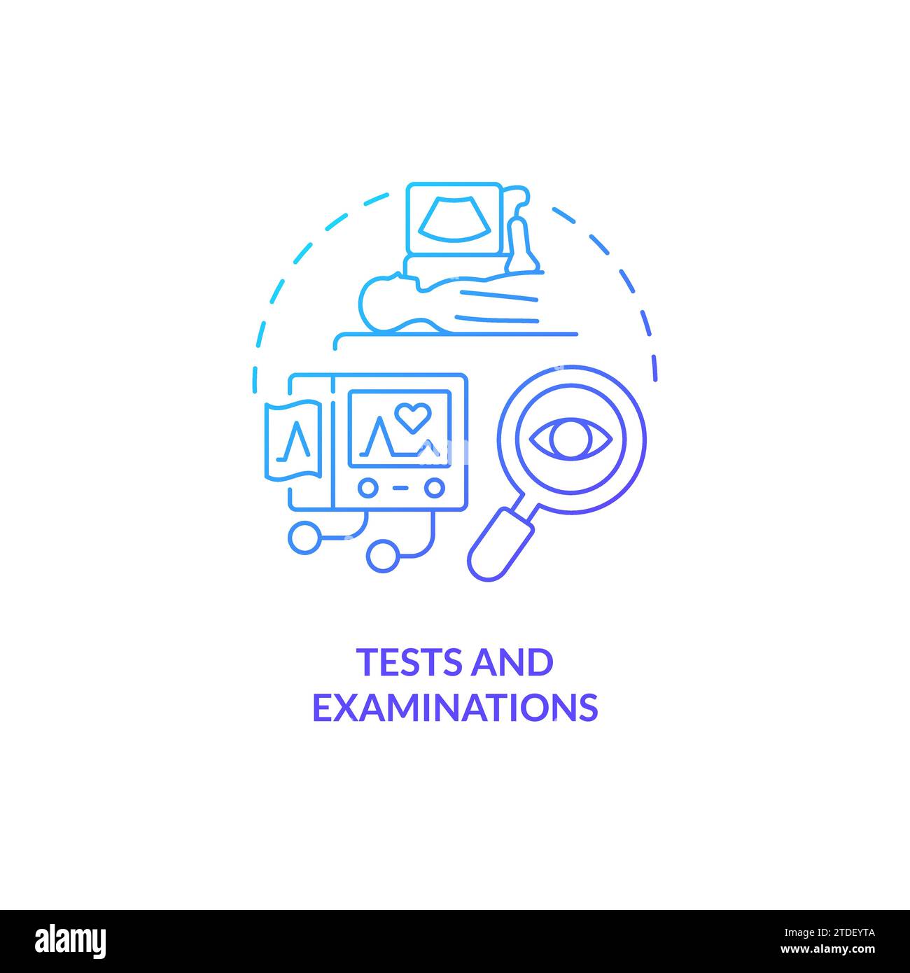 Thin line gradient tests and examinations icon concept Stock Vector Image & Art Alamy