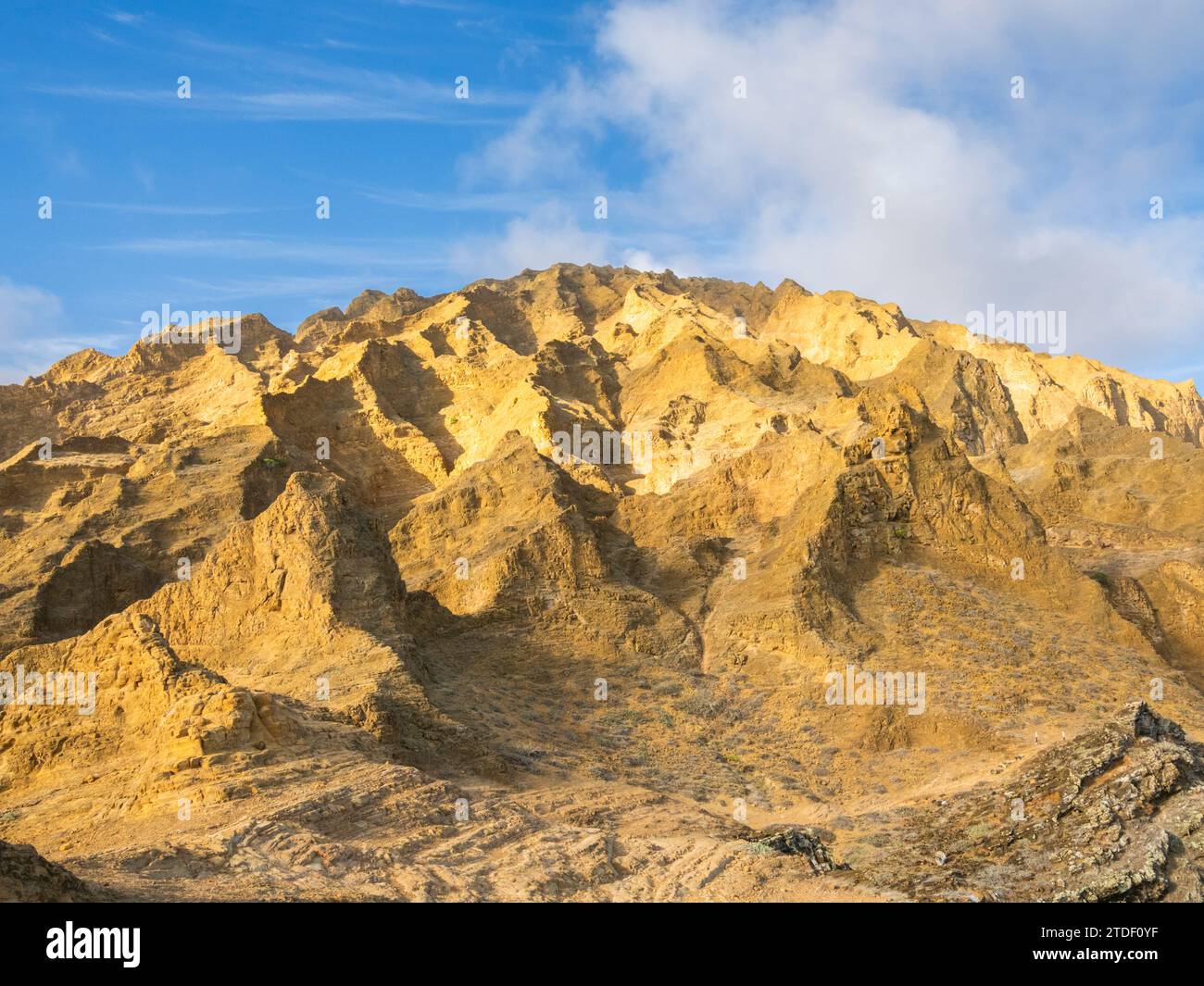 The rugged tuff mountains of the Grand Canyon of the Galapagos, Punta Pitt, San Cristobal Island, Galapagos Islands, UNESCO World Heritage Site Stock Photo