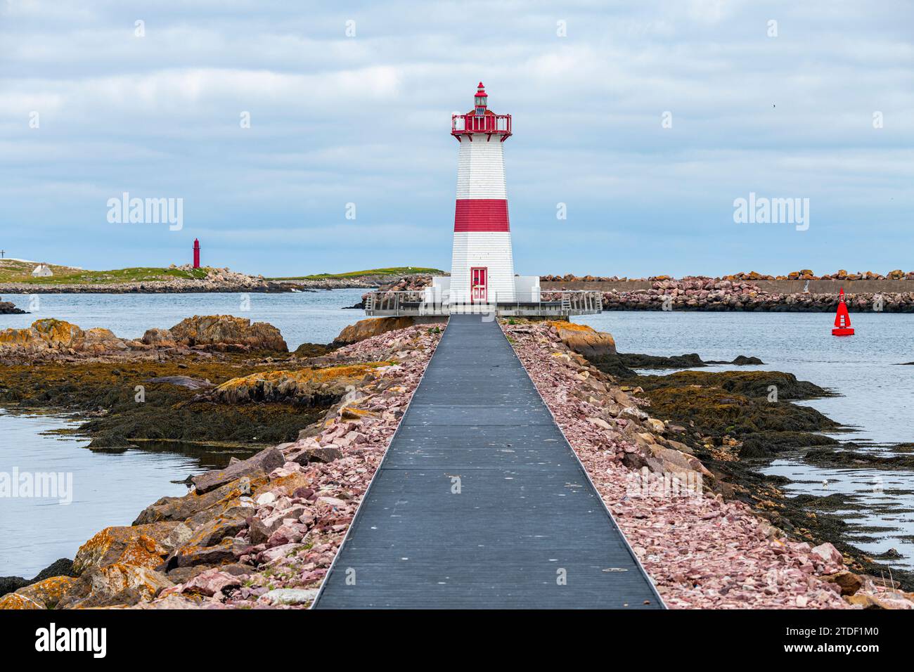 Lighthouse of St. Pierre, Territorial Collectivity of Saint-Pierre and Miquelon, Overseas Collectivity of France, North America Stock Photo