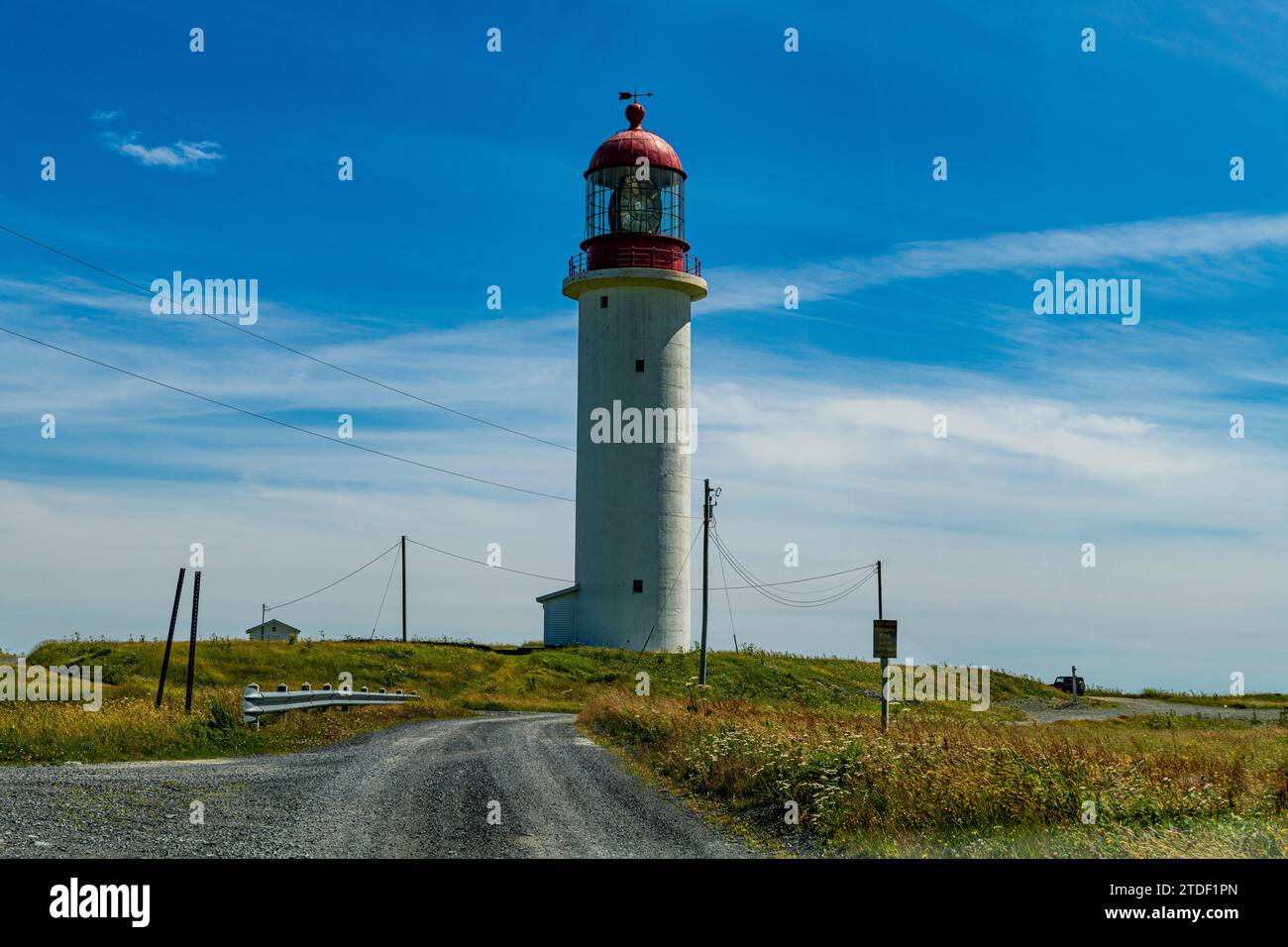 Cape Race Lighthouse, Mistaken Point, UNESCO World Heritage Site, Avalon Peninsula, Newfoundland, Canada, North America Stock Photo