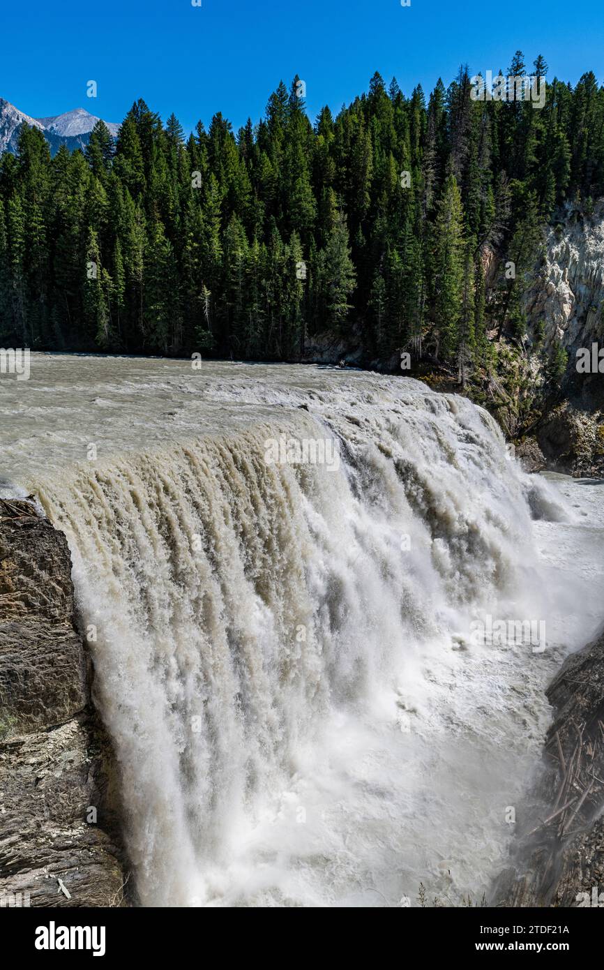 Wapta Falls, Yoho National Park, UNESCO World Heritage Site, British Columbia, Canada, North America Stock Photo