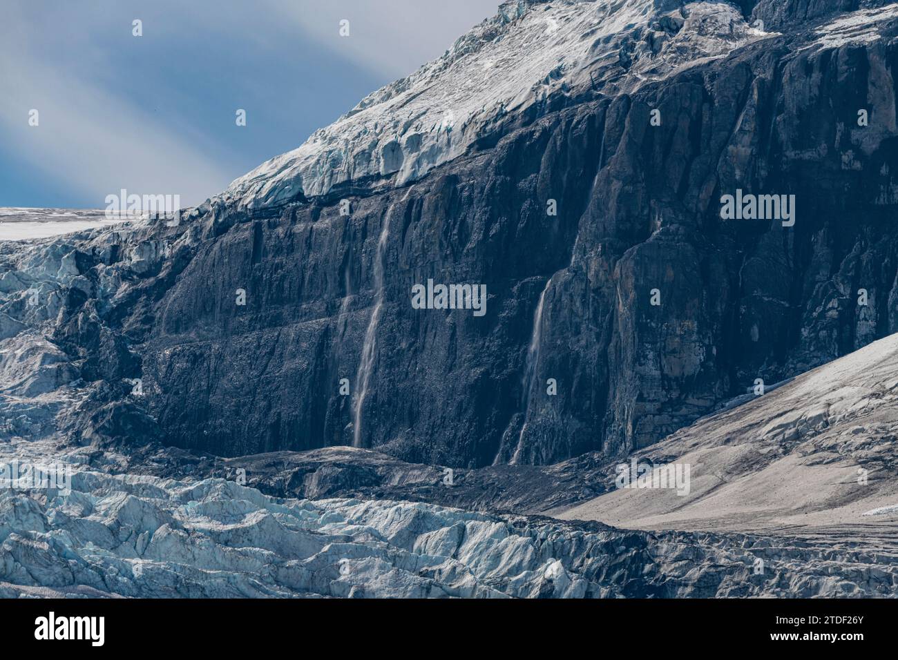 Columbia Icefield, Glacier Parkway, Alberta, Canada, North America Stock Photo