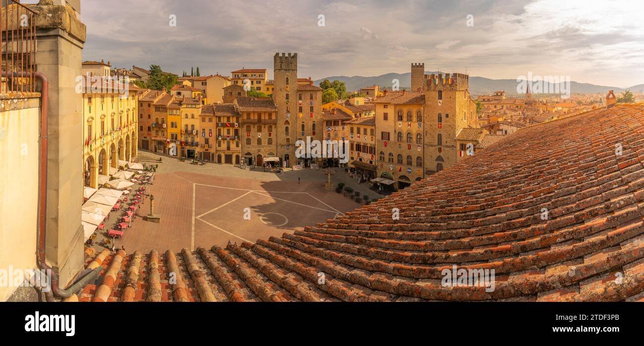 View of Piazza Grande from Palazzo della Fraternita dei Laici at