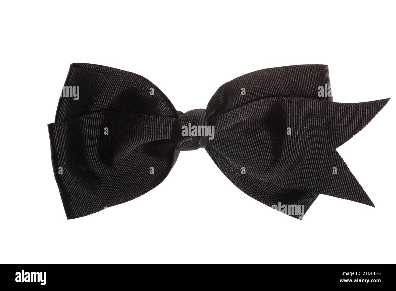 Black bow, isolated on white background Stock Photo - Alamy