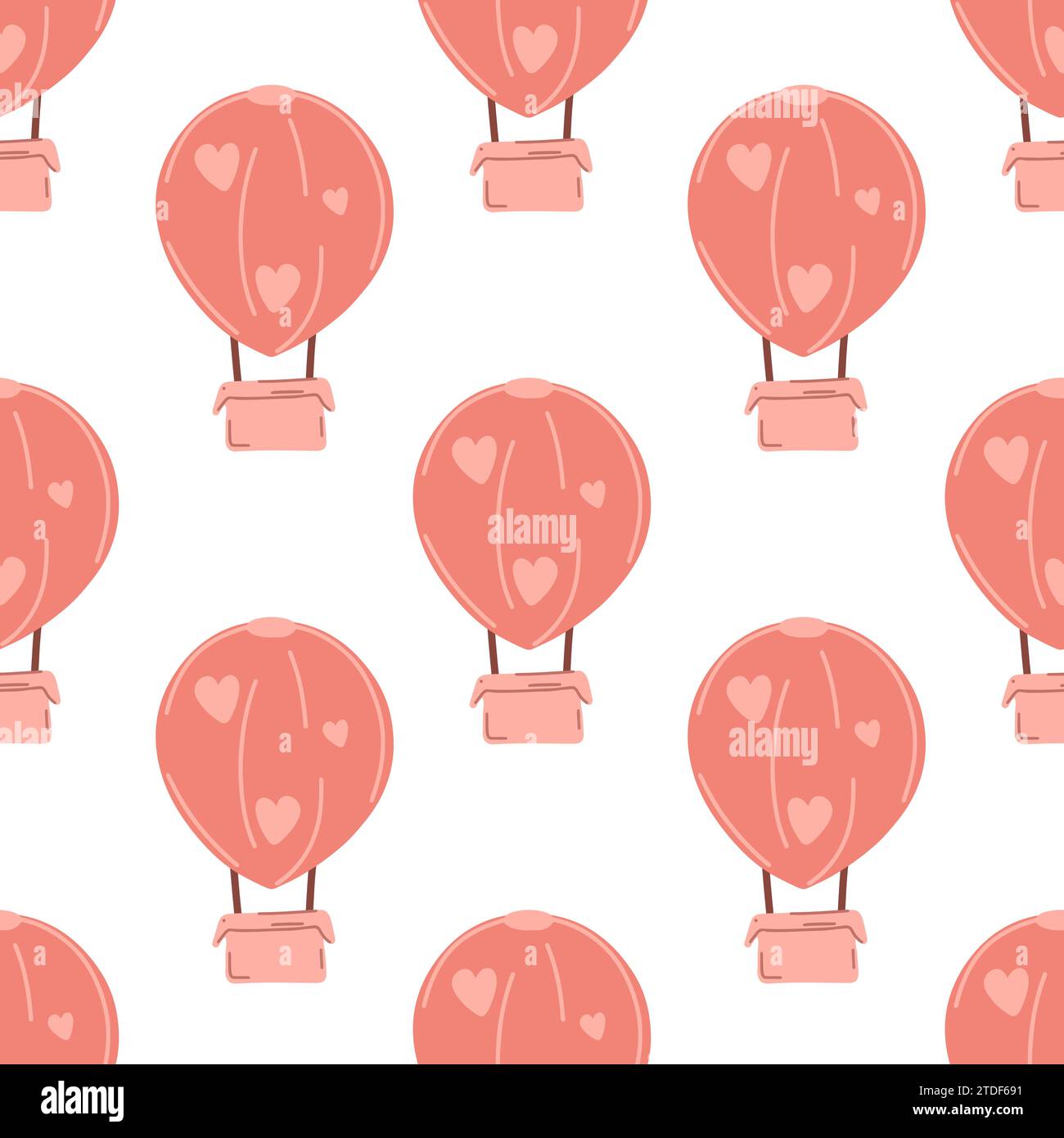 Seamless pink pattern for Valentine's Day Stock Vector
