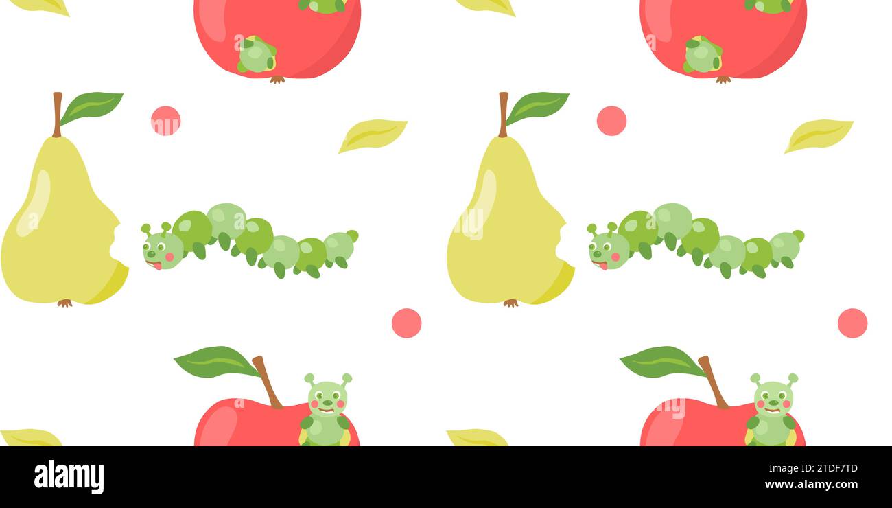 Kawaii cute happy apple with tape measuring Vector Image