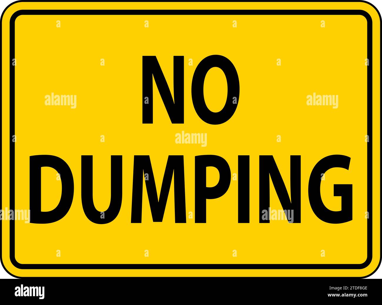 Symbol No Dumping Sign Stock Vector Image & Art Alamy
