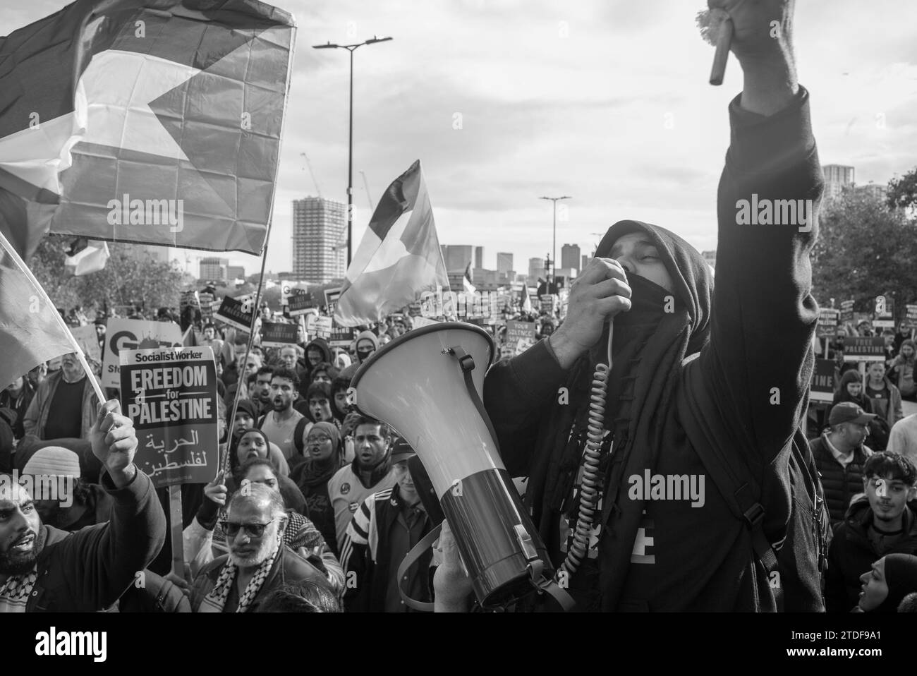 Pro-Palestine demonstration in London / UK Stock Photo - Alamy