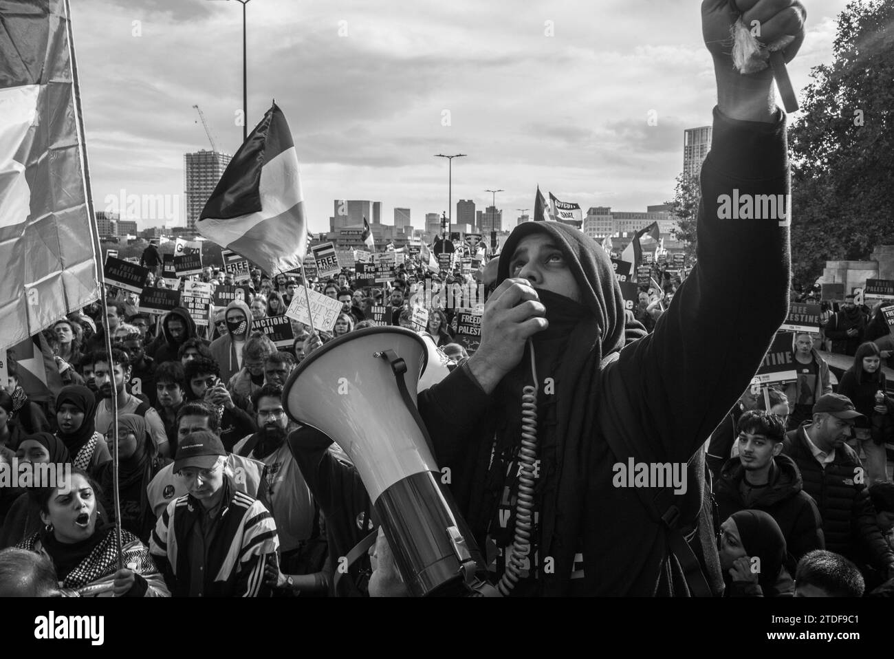 Pro-Palestine demonstration in London / UK Stock Photo - Alamy